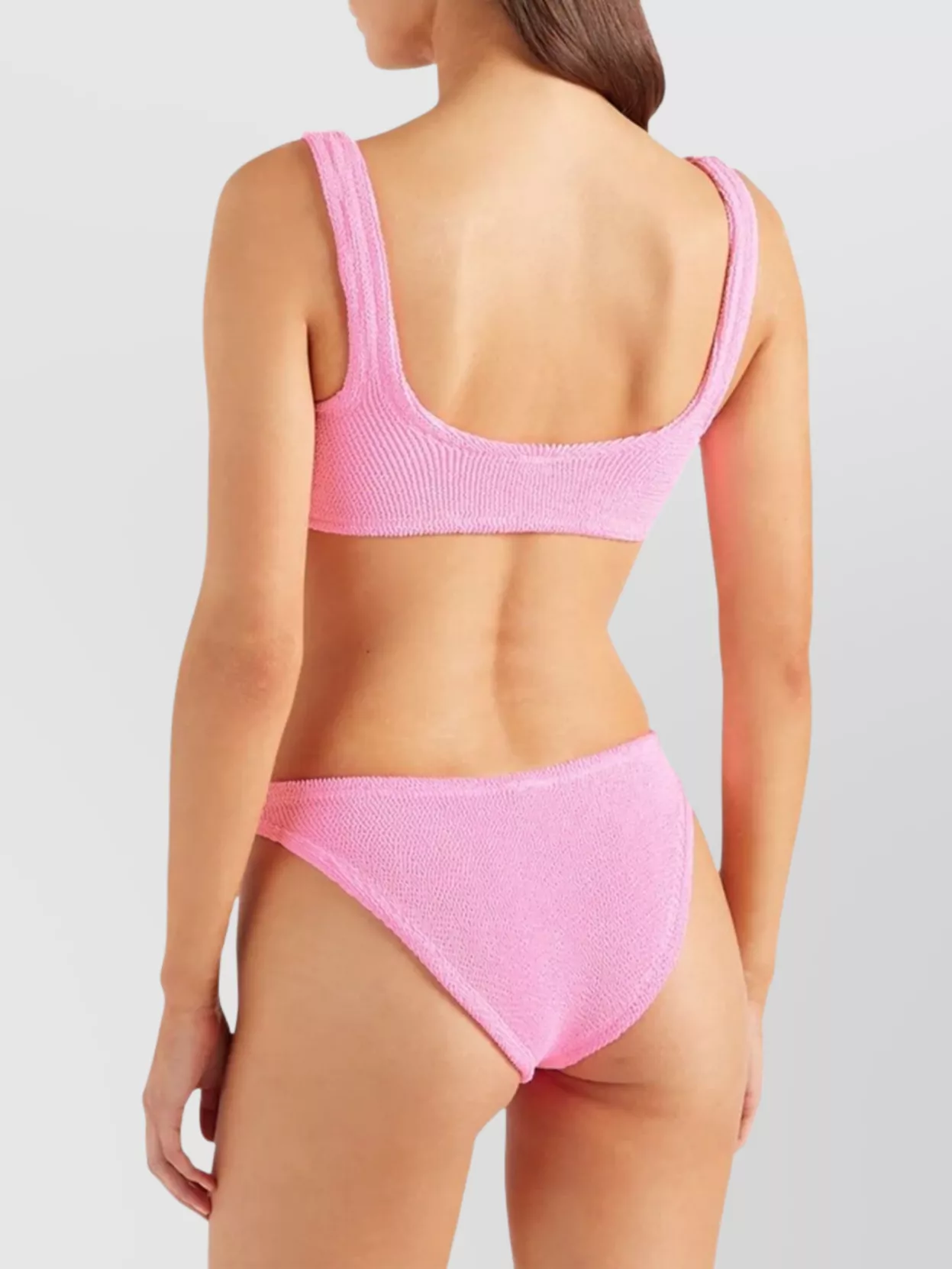 Hunza G Xandra Bikini With Square Neckline And High-Cut Legs