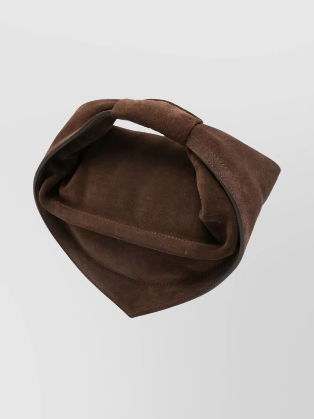Federico Cina Suede Mini Bag Shoulder Strap In Brown