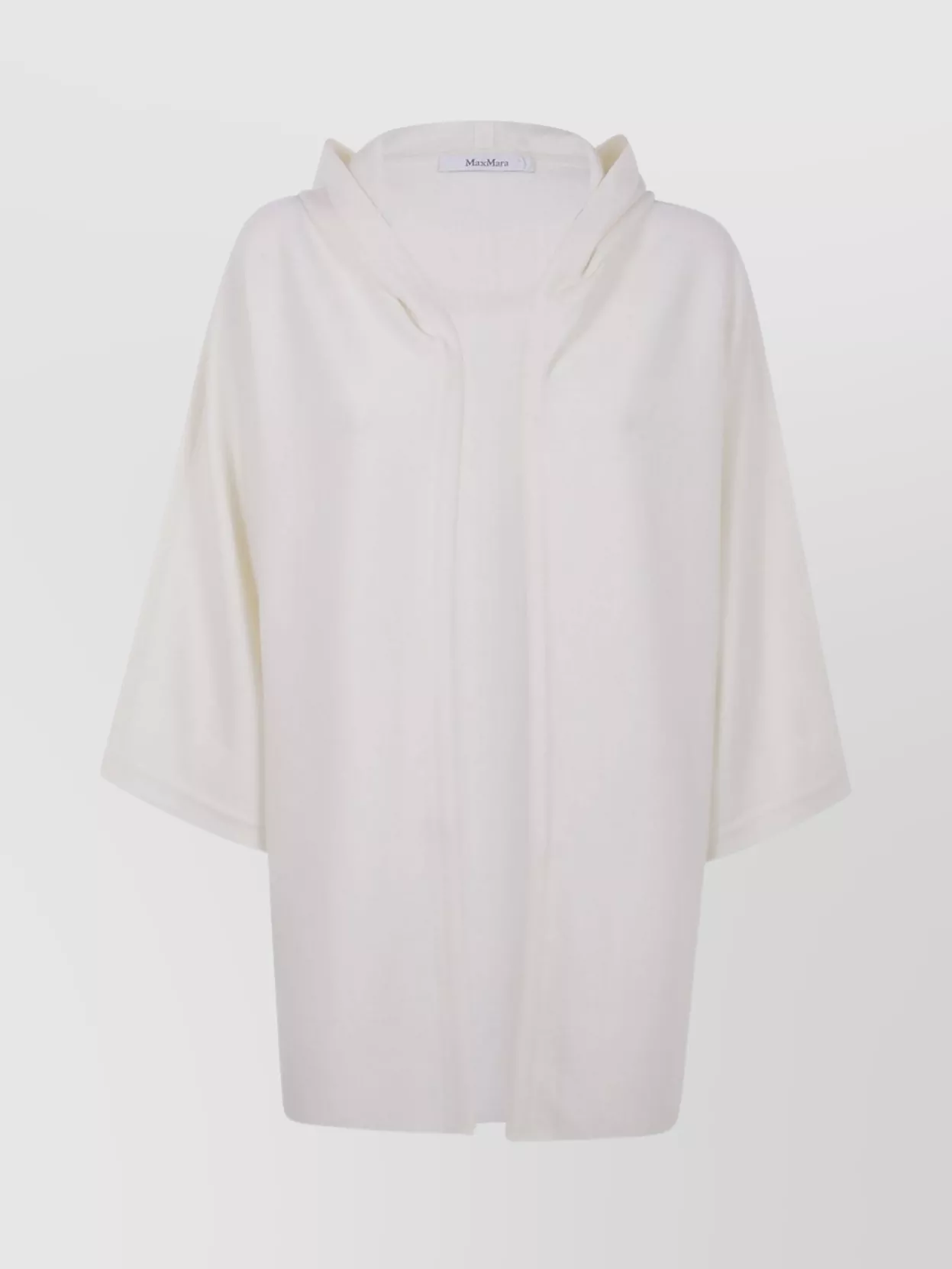 Max Mara Hooded Cardigan Drawstring Detail