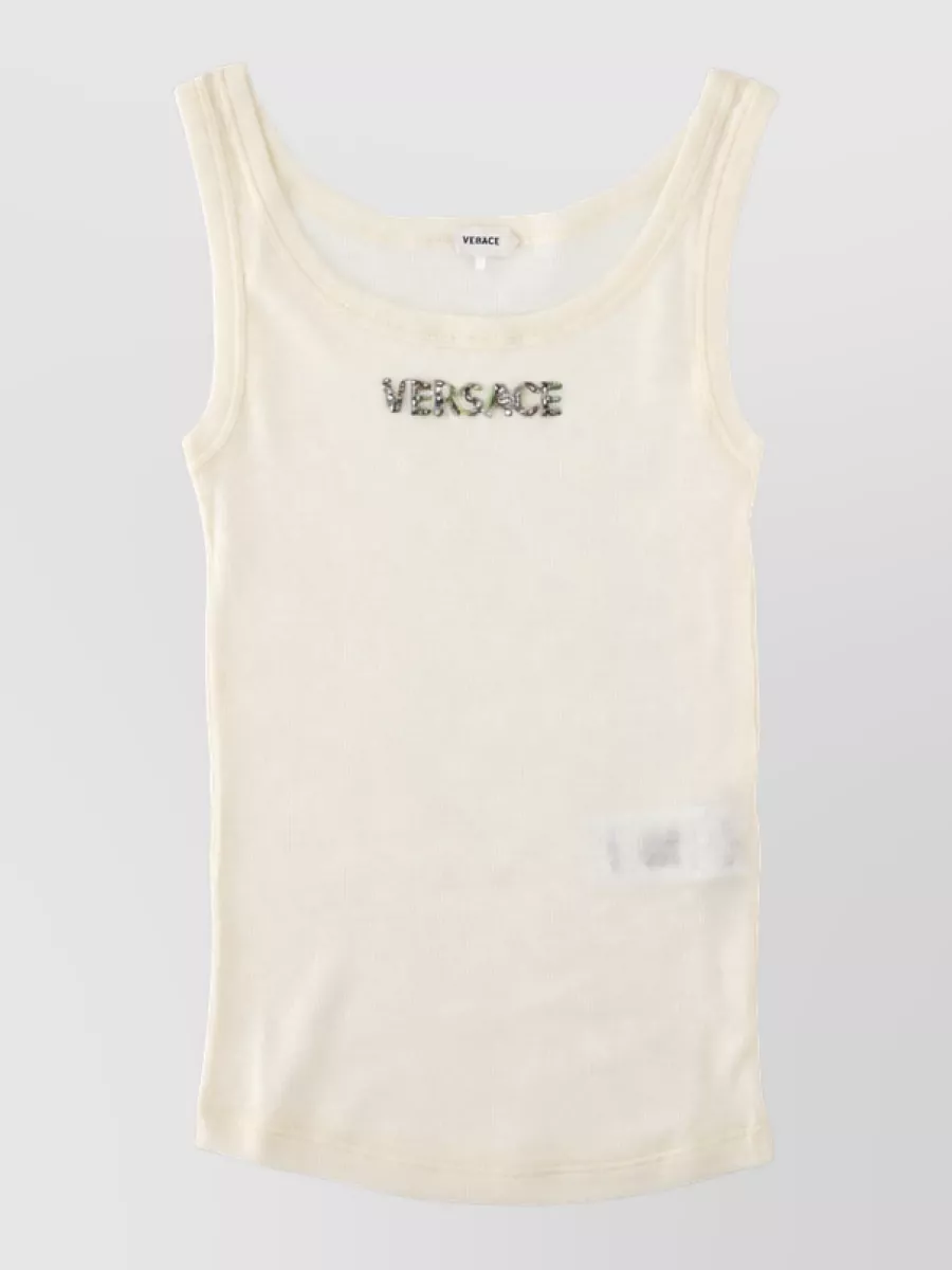 Versace Virgin Wool Corset Top