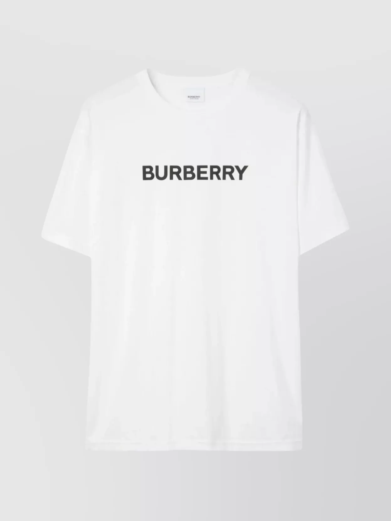 Shop Burberry Logo Crewneck Staple T-shirt In White