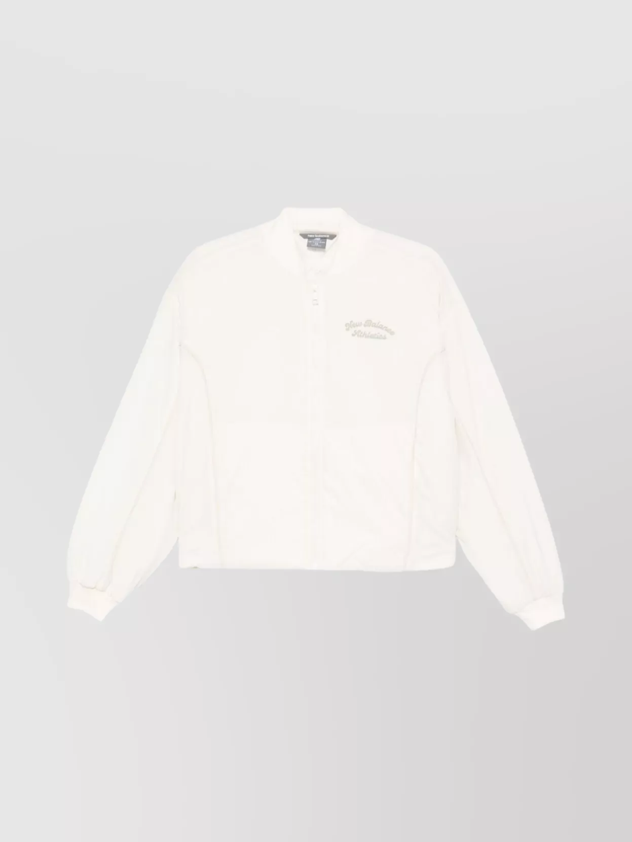 New Balance Relaxed Fit Long Sleeve Jacket In White