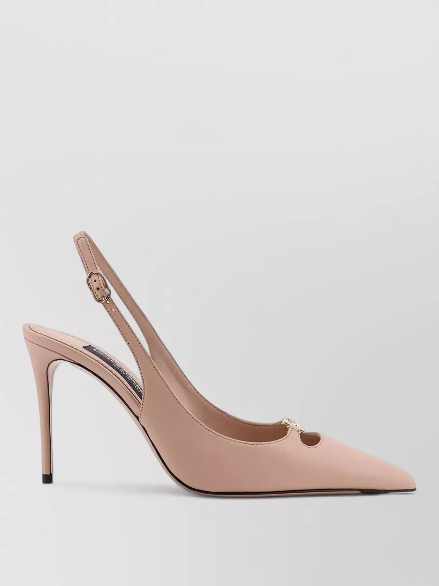 Dolce&Gabbana Nappa Leather Slingback Pumps