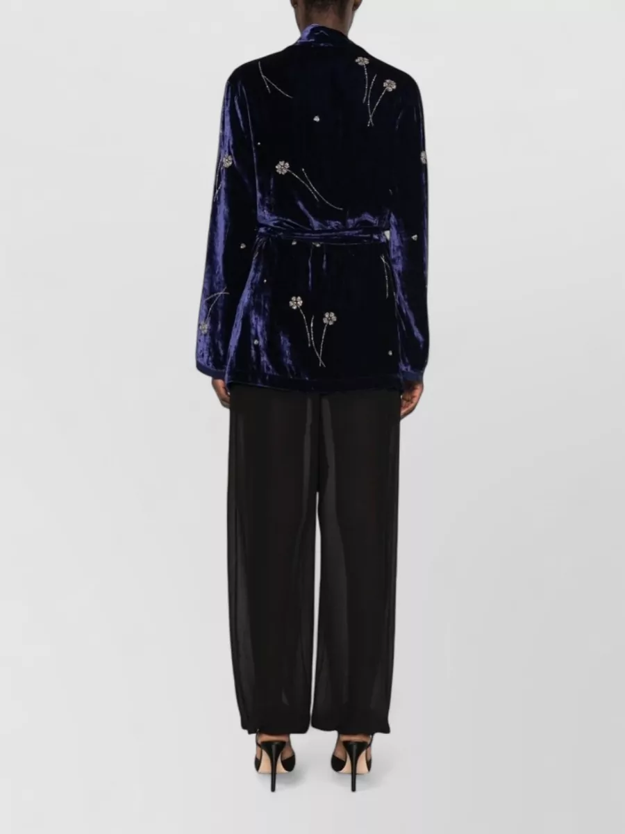 Forte Forte Velvet Embroidered Kimono Jacket