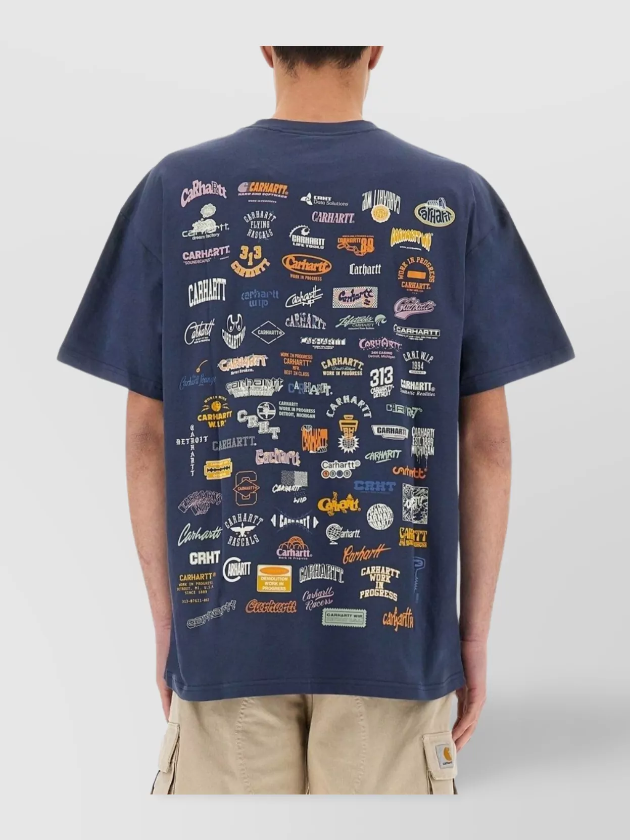 Carhartt Wip Logo Crew Neck Graphic Print Short Sleeves