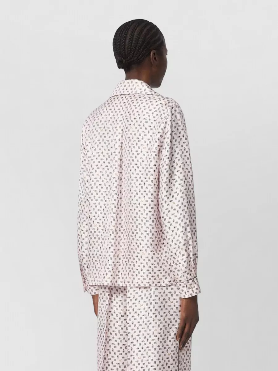 Max Mara Silk Cuban Collar Shirt