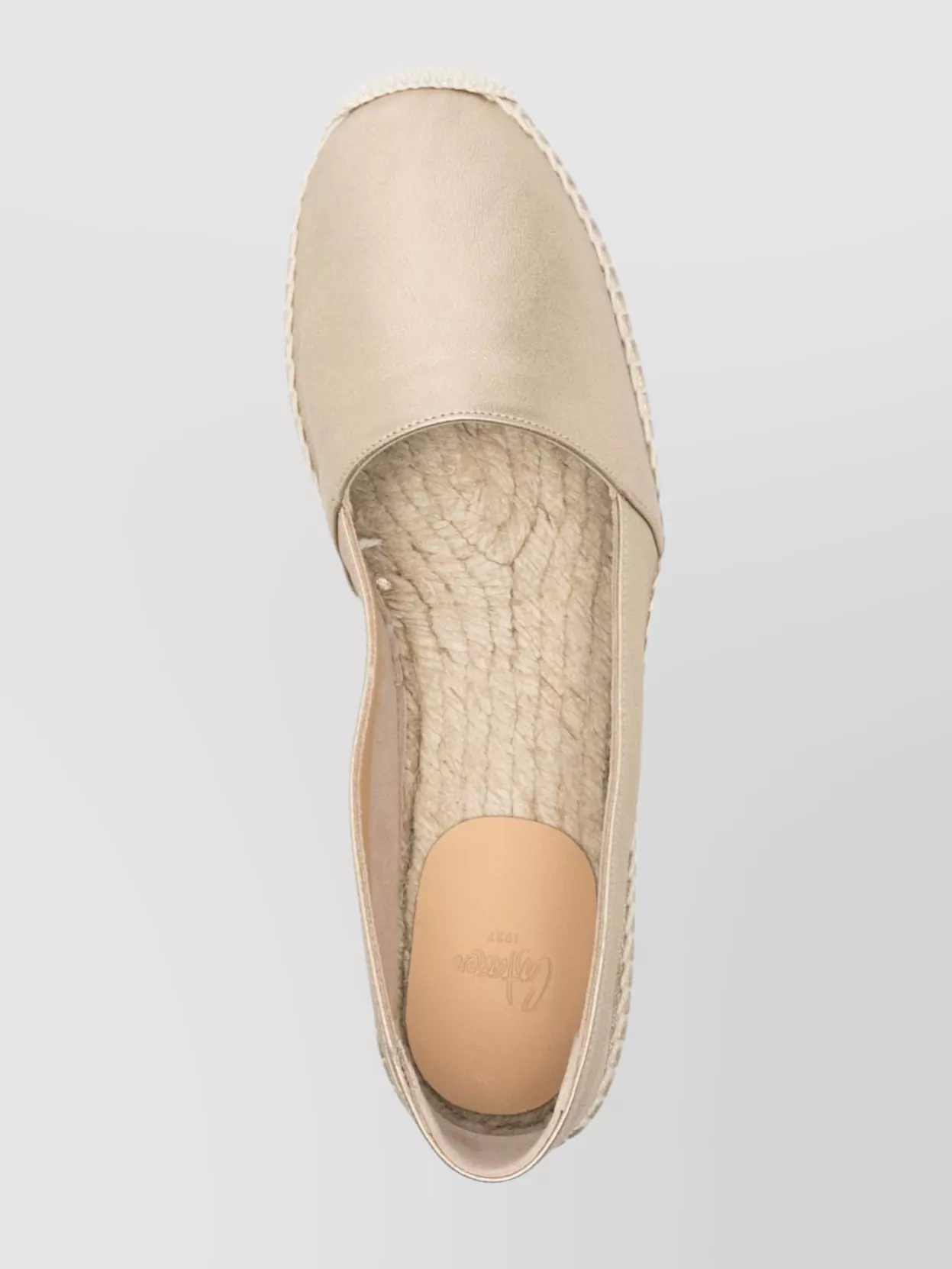 CASTAñER ESPADRILLES LEATHER METALLIC FINISH
