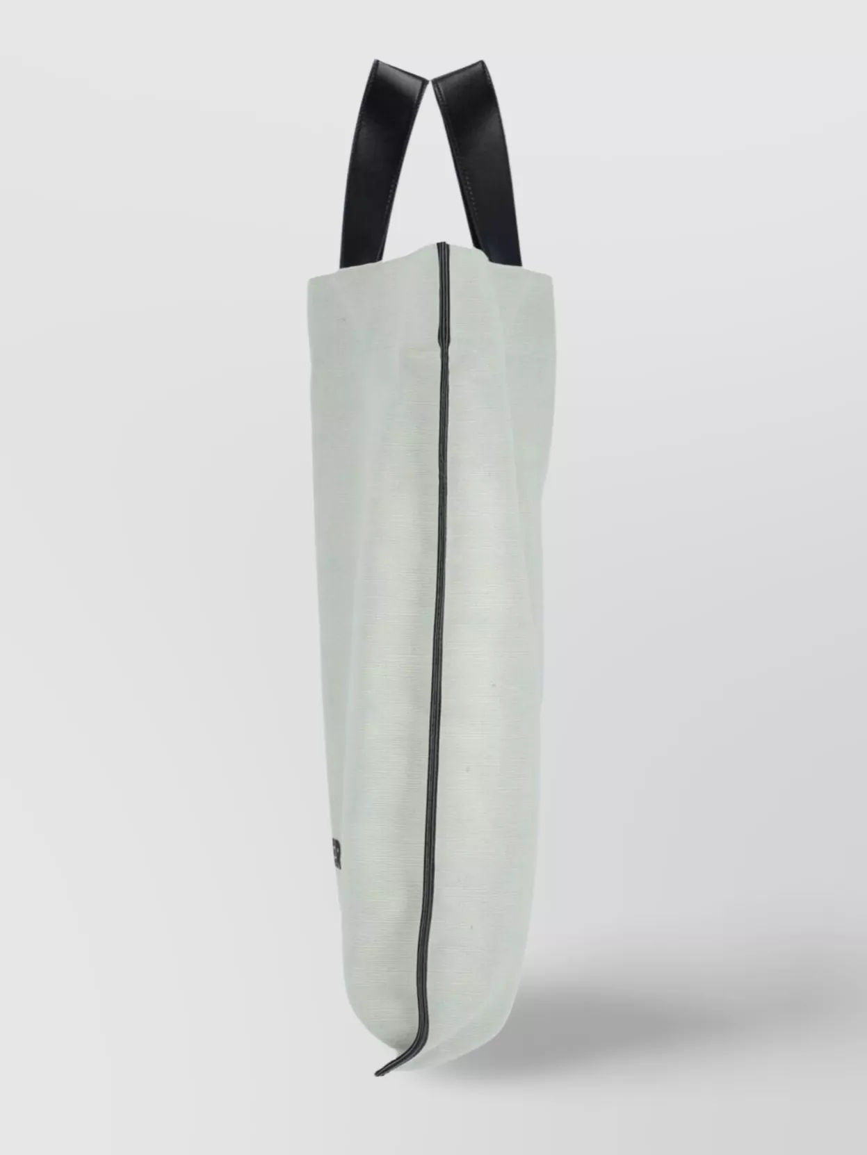 Jil Sander Rectangular Top Handles Contrast Trim Tote Bag In Grey
