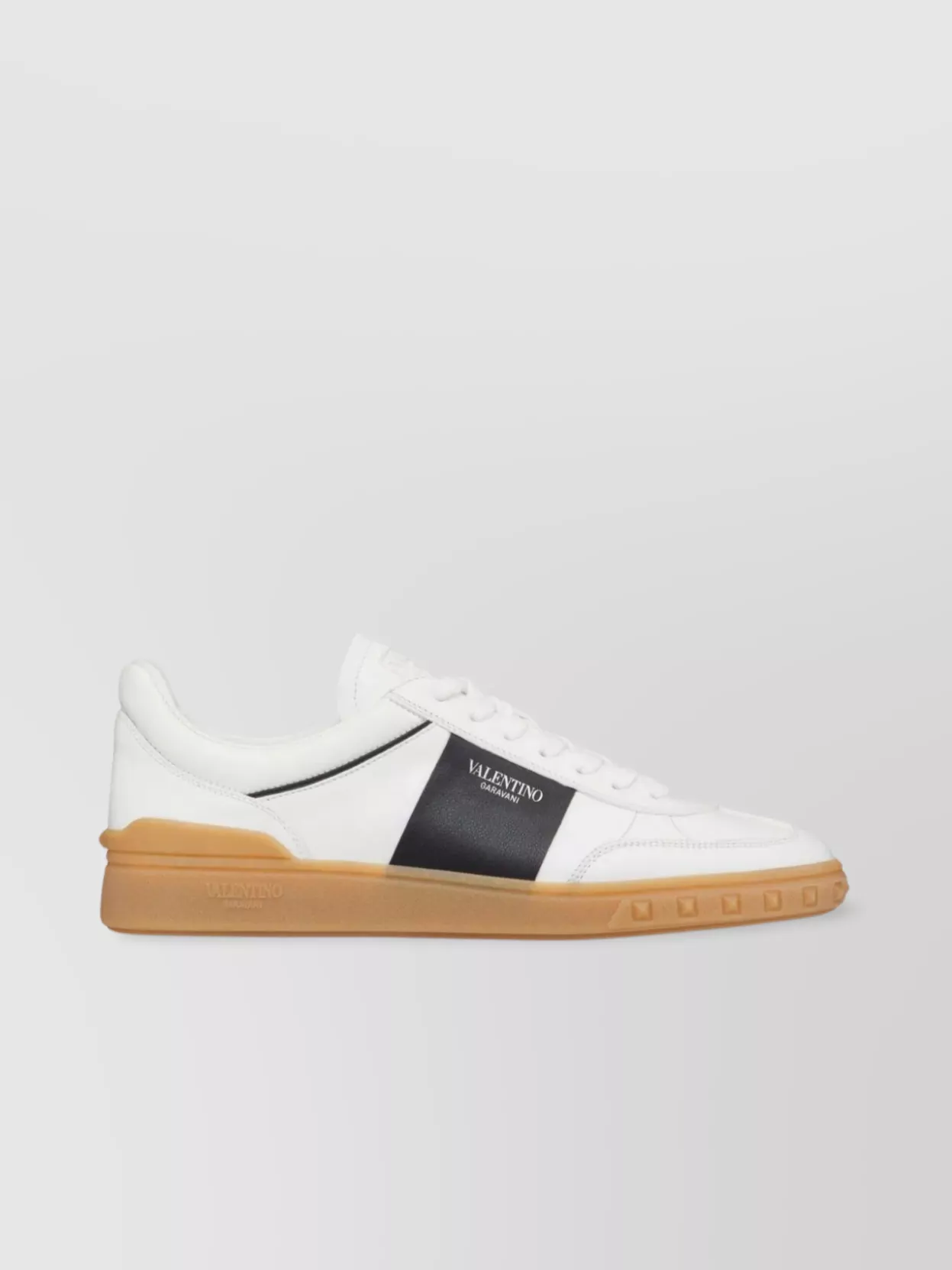 Shop Valentino Nappa Leather Low Top Sneaker With Stud Detail