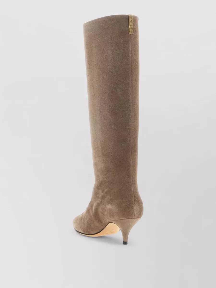 Fabiana Filippi Suede Leather Knee-High Boots