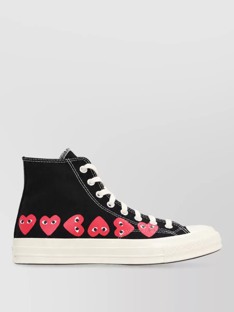 Comme Des Garçons Cotton High-Top Sneakers