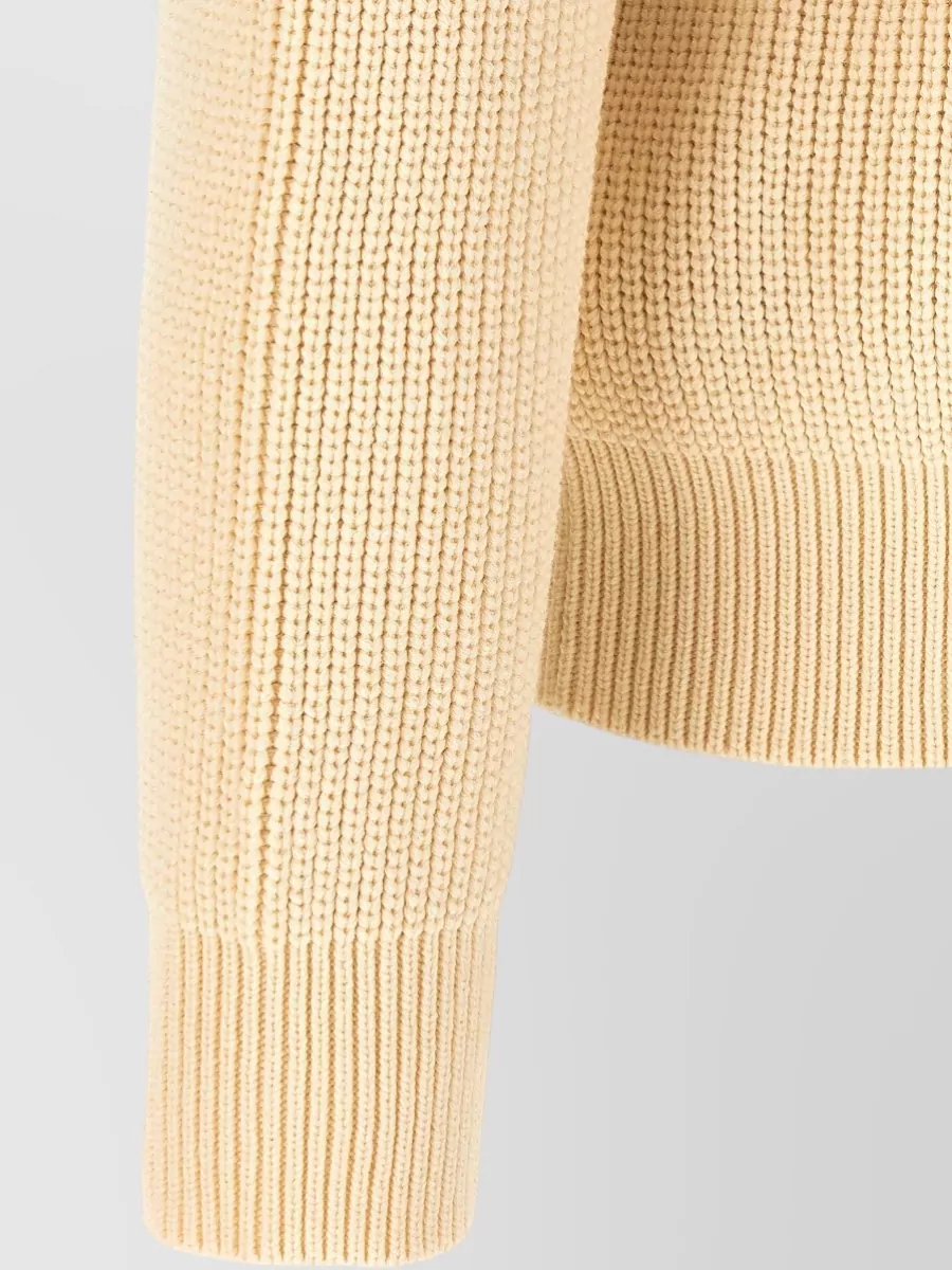 Dsquared2 Denim Mix D2 Cardigan Ribbed Contrast Collar