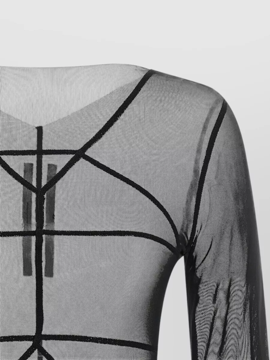 Rick Owens Asymmetric Long-Sleeve Top