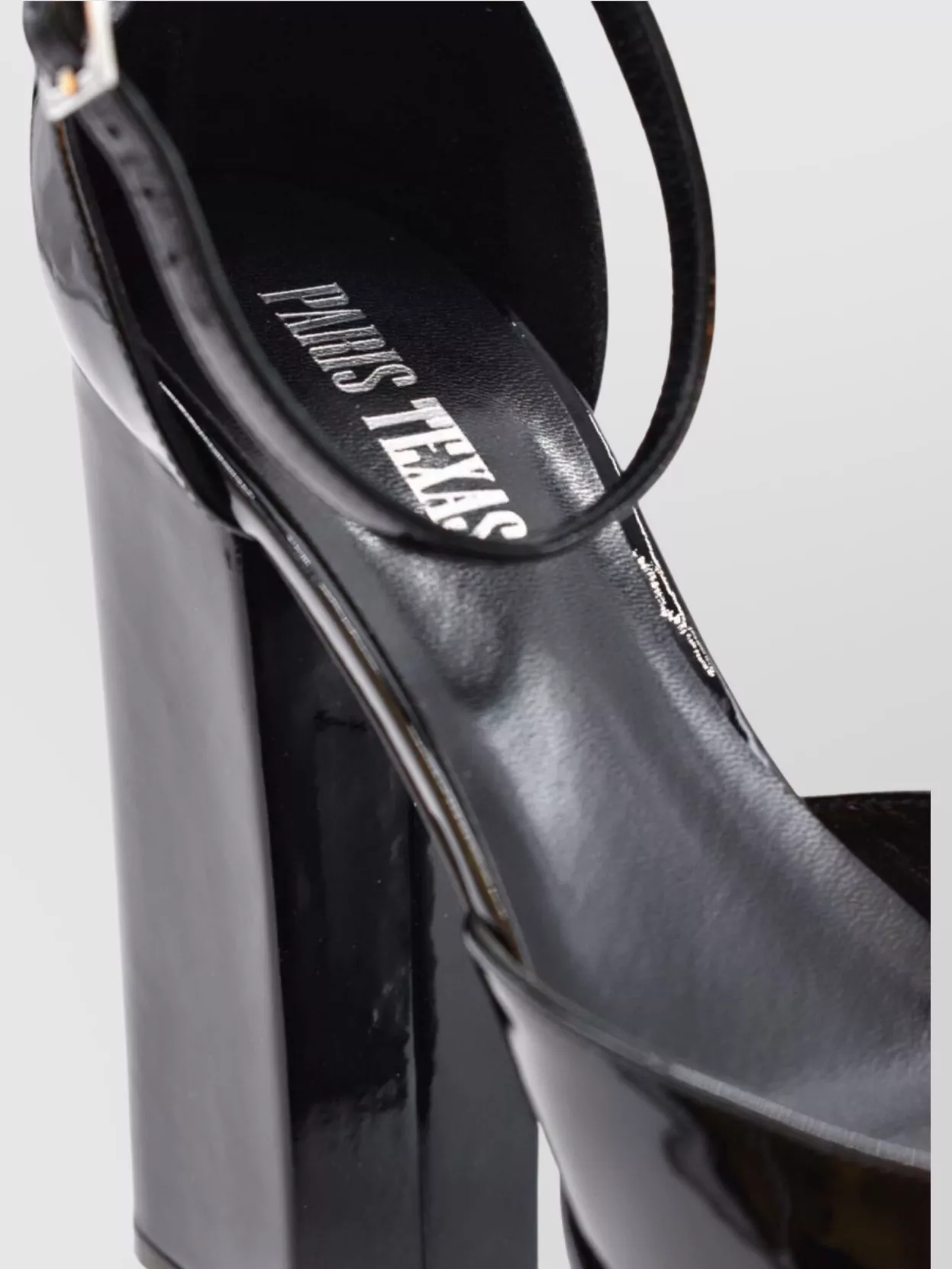 Paris Texas Platform Sandals Patent Finish Open Toe