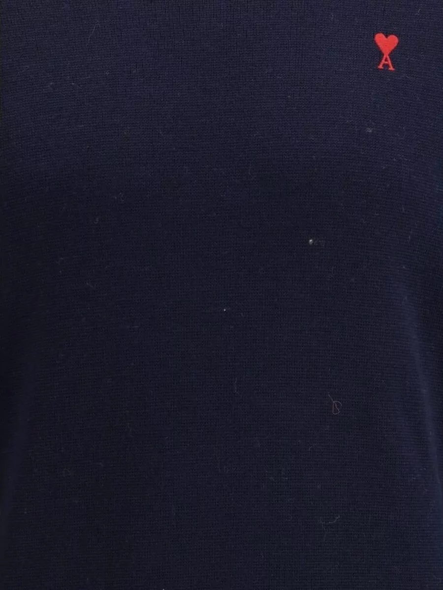 Ami Paris Merino Wool Crew-Neck Jumper