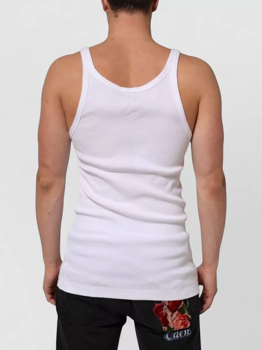 Dolce&Gabbana Ribbed Sleeveless Tank Top