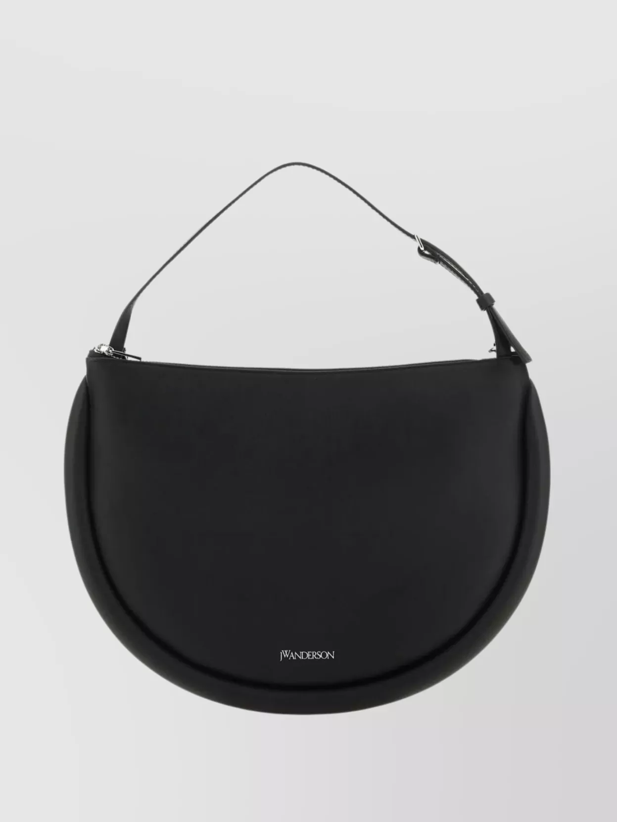 Shop Jw Anderson Medium Bumper Moon Leather Shoulder Bag In Black