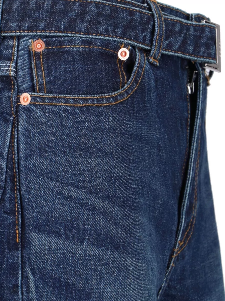 Sacai Straight Leg Trousers Five Pocket Design