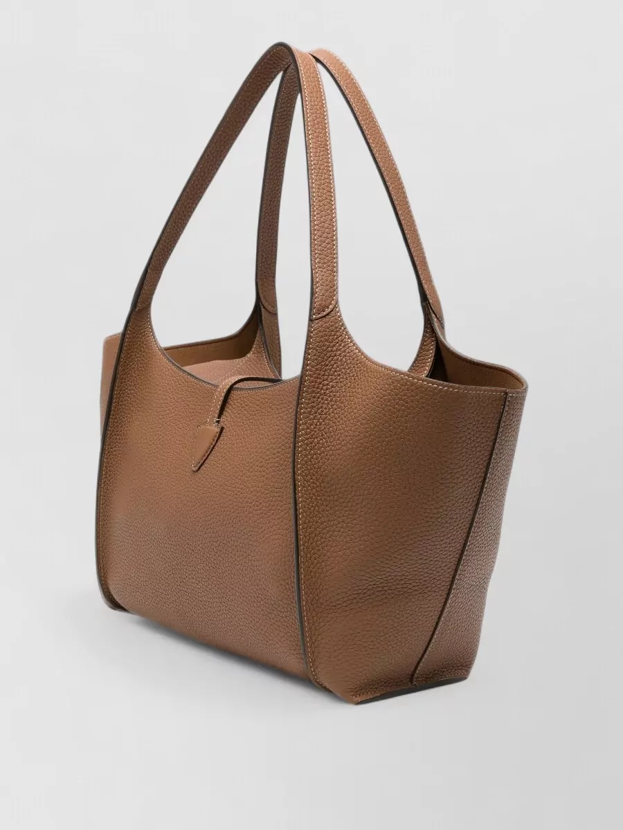 Tod's T Timeless Small Leather Tote Bag