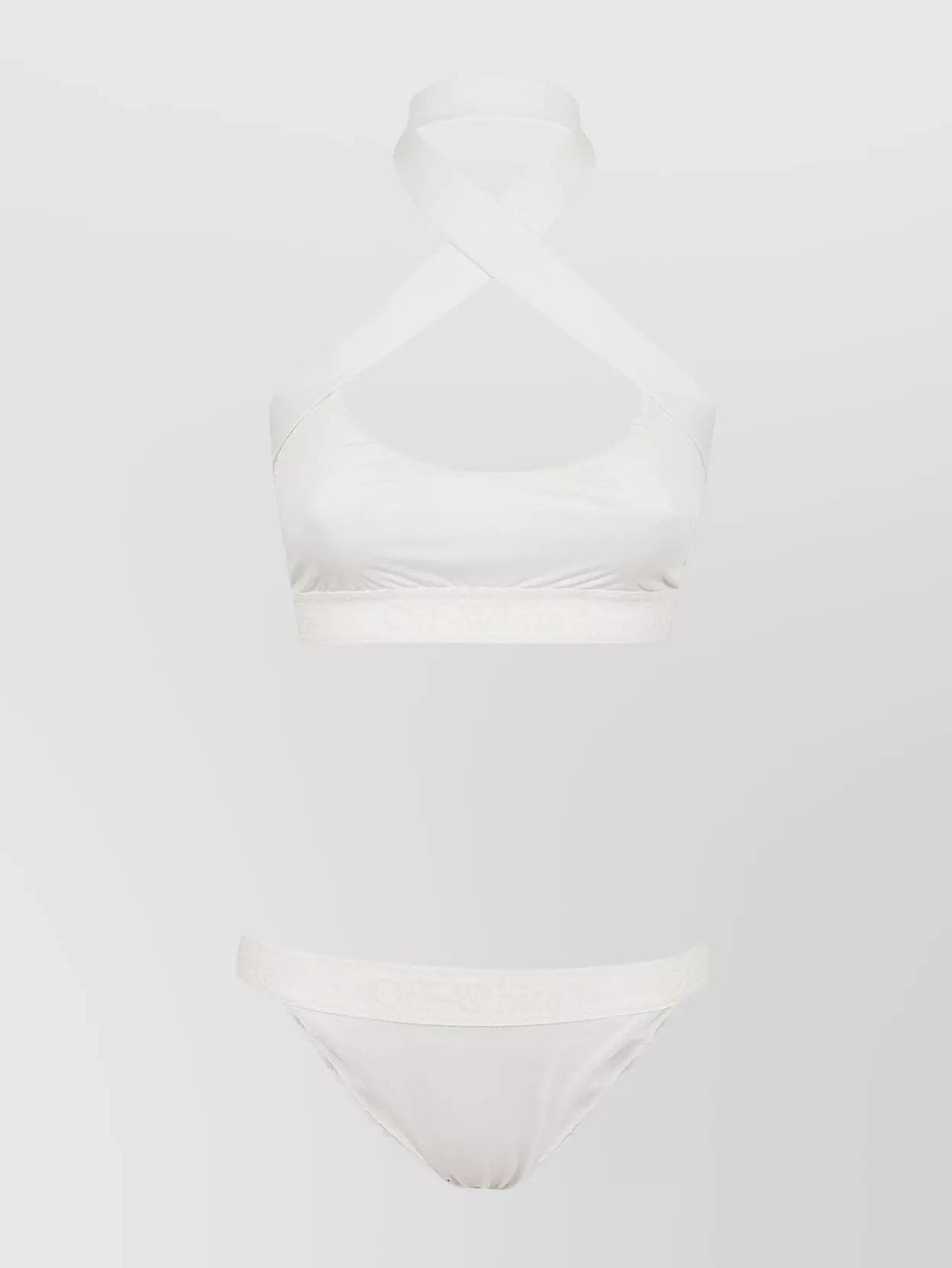 Shop Off-white Logo Band Bikini Cross