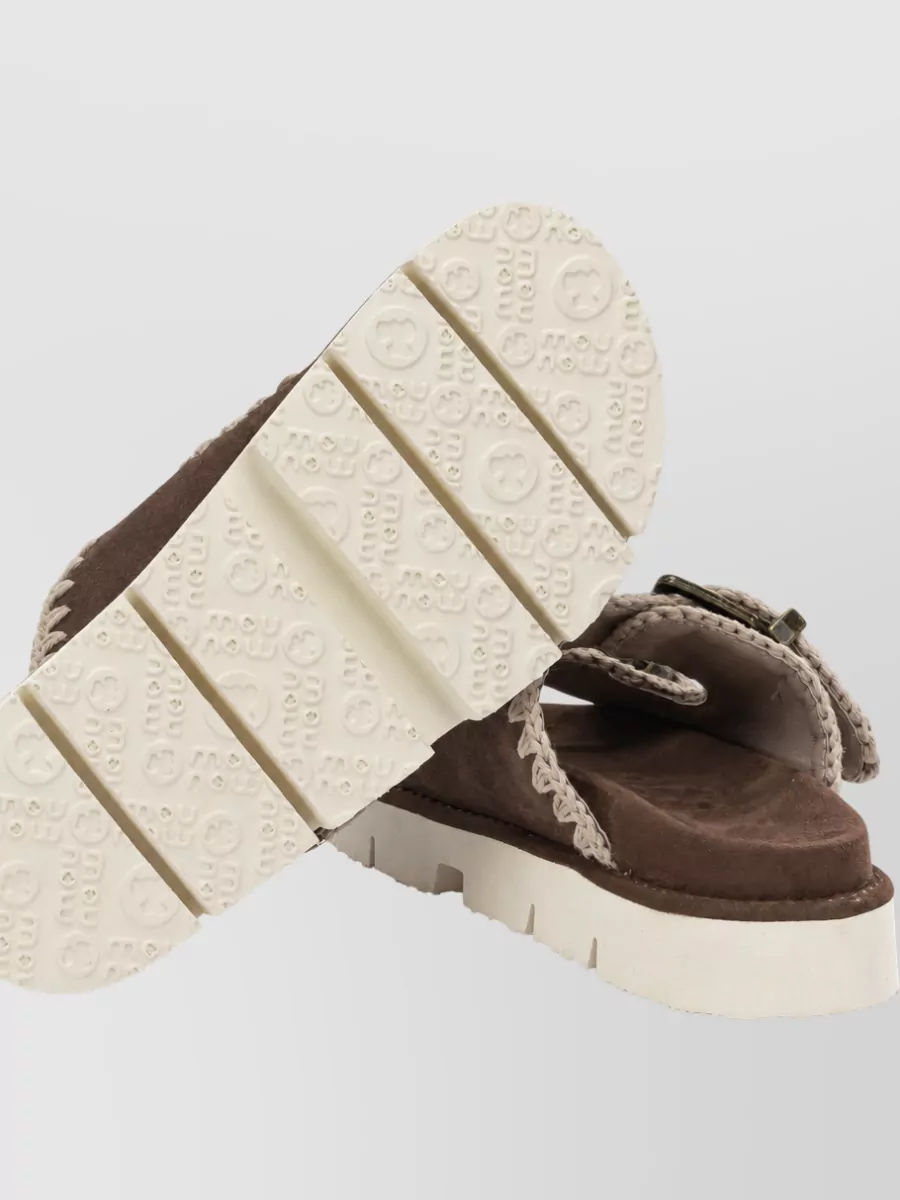 Mou Leather Slides