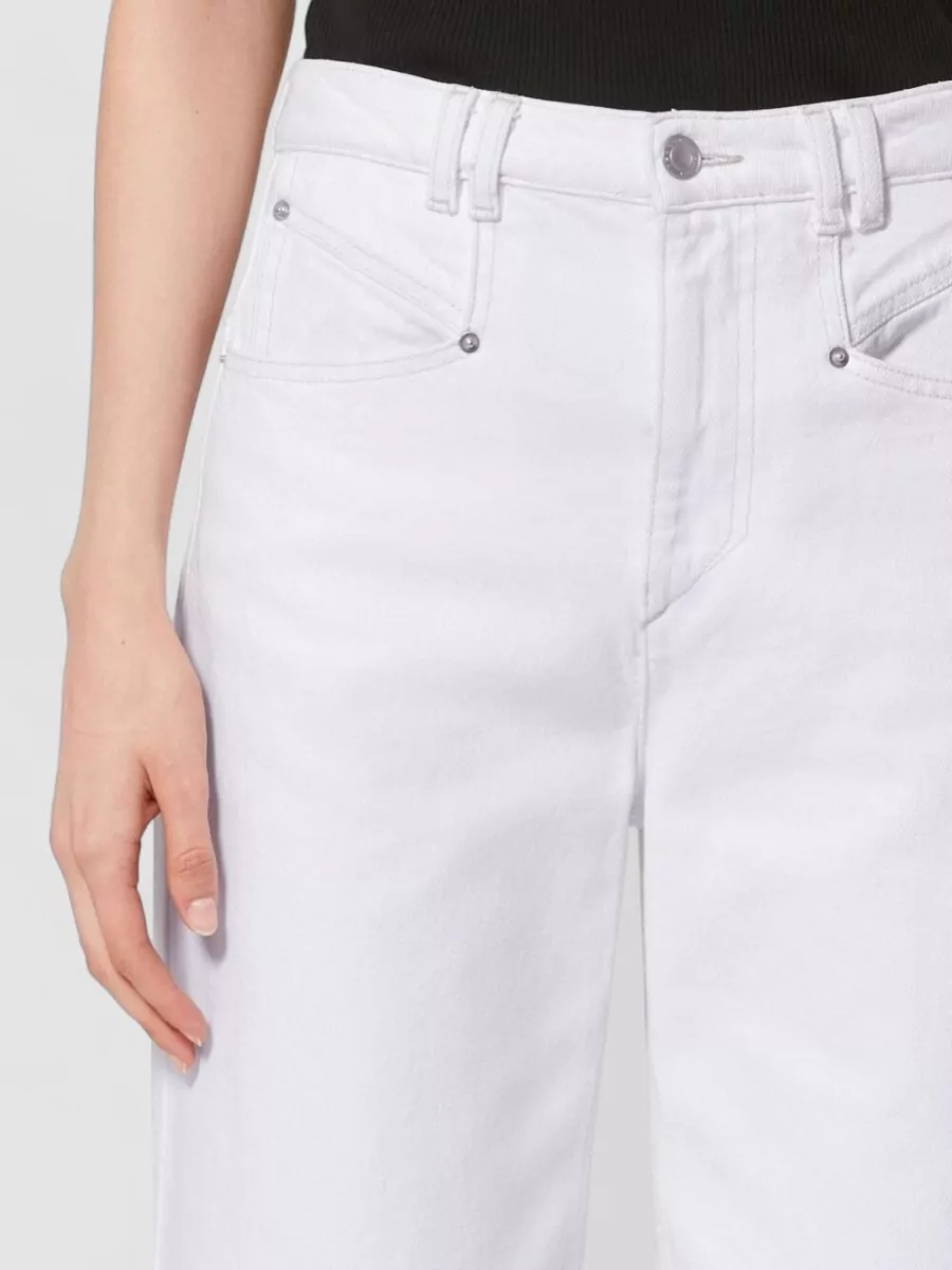 Isabel Marant High Rise Wide Leg Denim Trousers