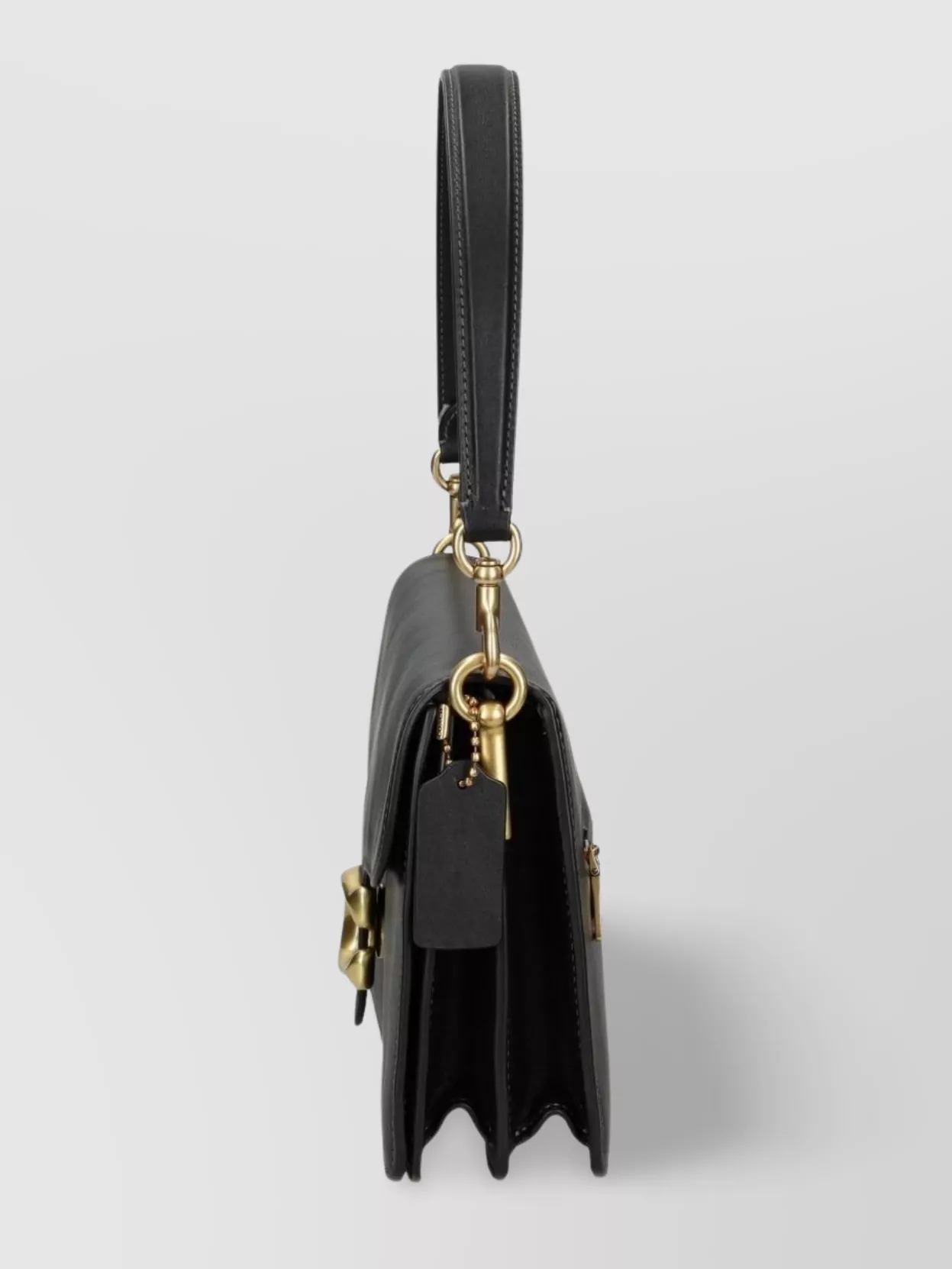 Shop Coach Tabby Leather Shoulder Bag With Chain Strap