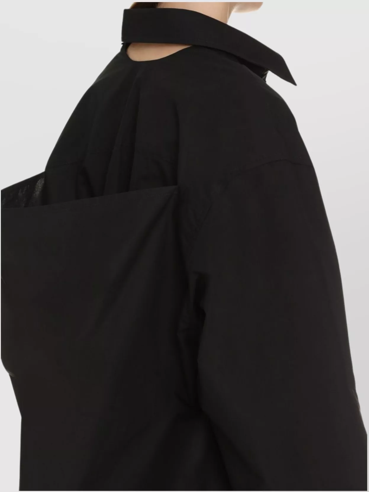 Balenciaga Shirt Dress With Back Yoke And Long Sleeves