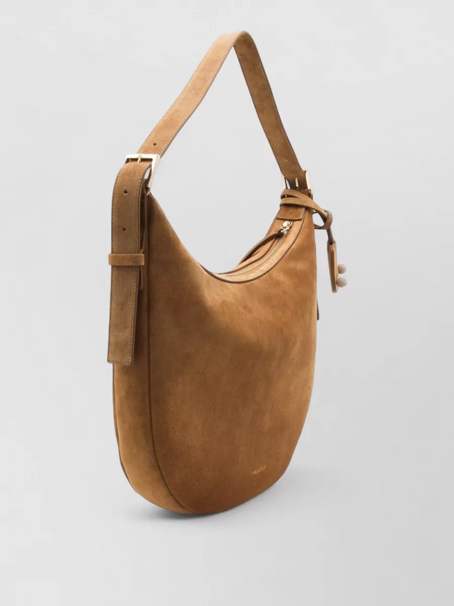 Fabiana Filippi Shoulder Bag Adjustable Strap Charm Suede