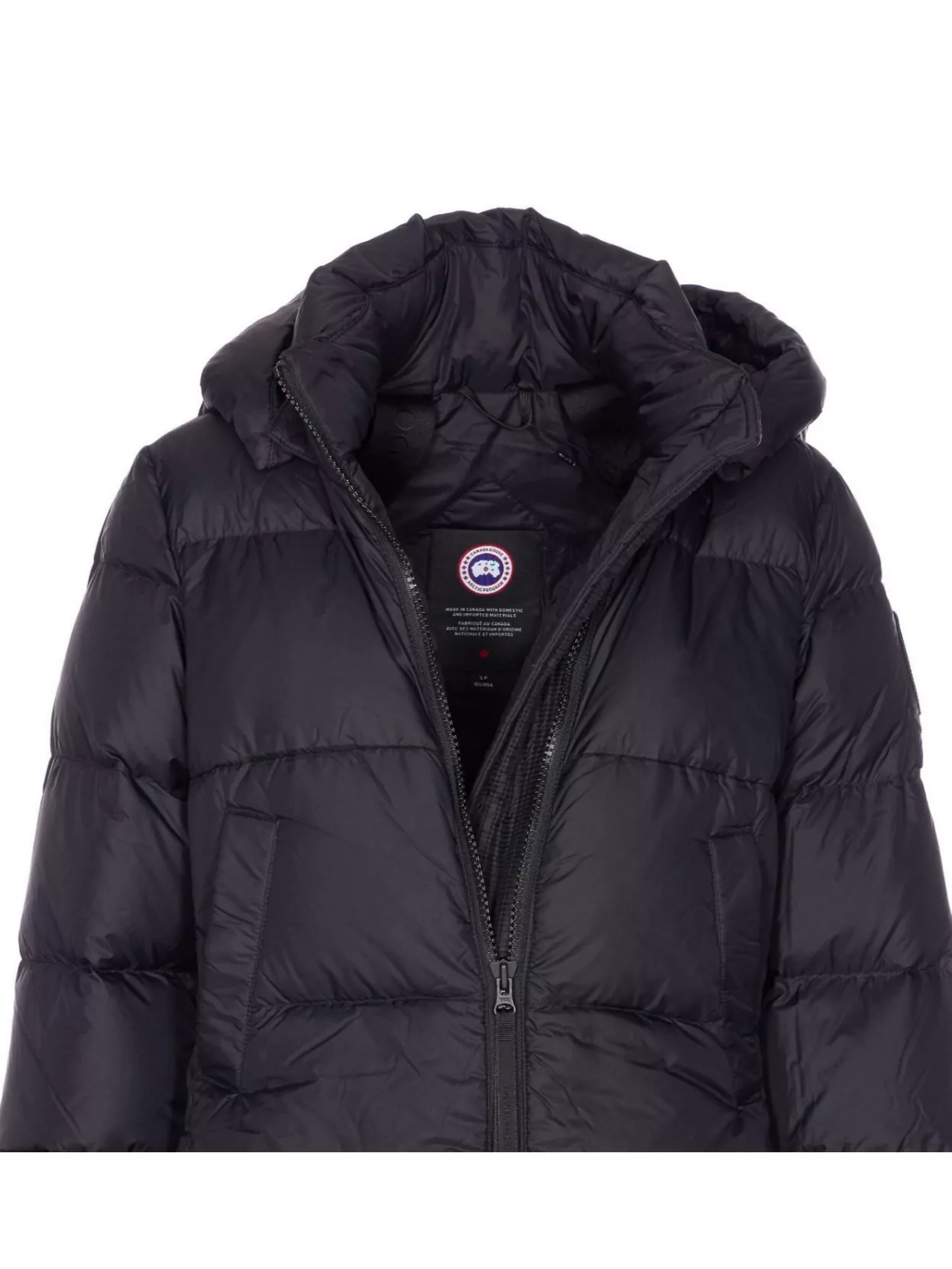 Canada Goose Long Padded Quilted Jacket Removable Hood