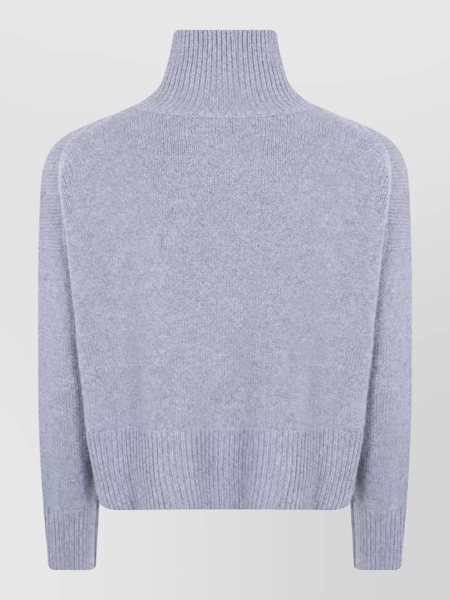 Kujten cashmere cropped turtleneck sweatshirt