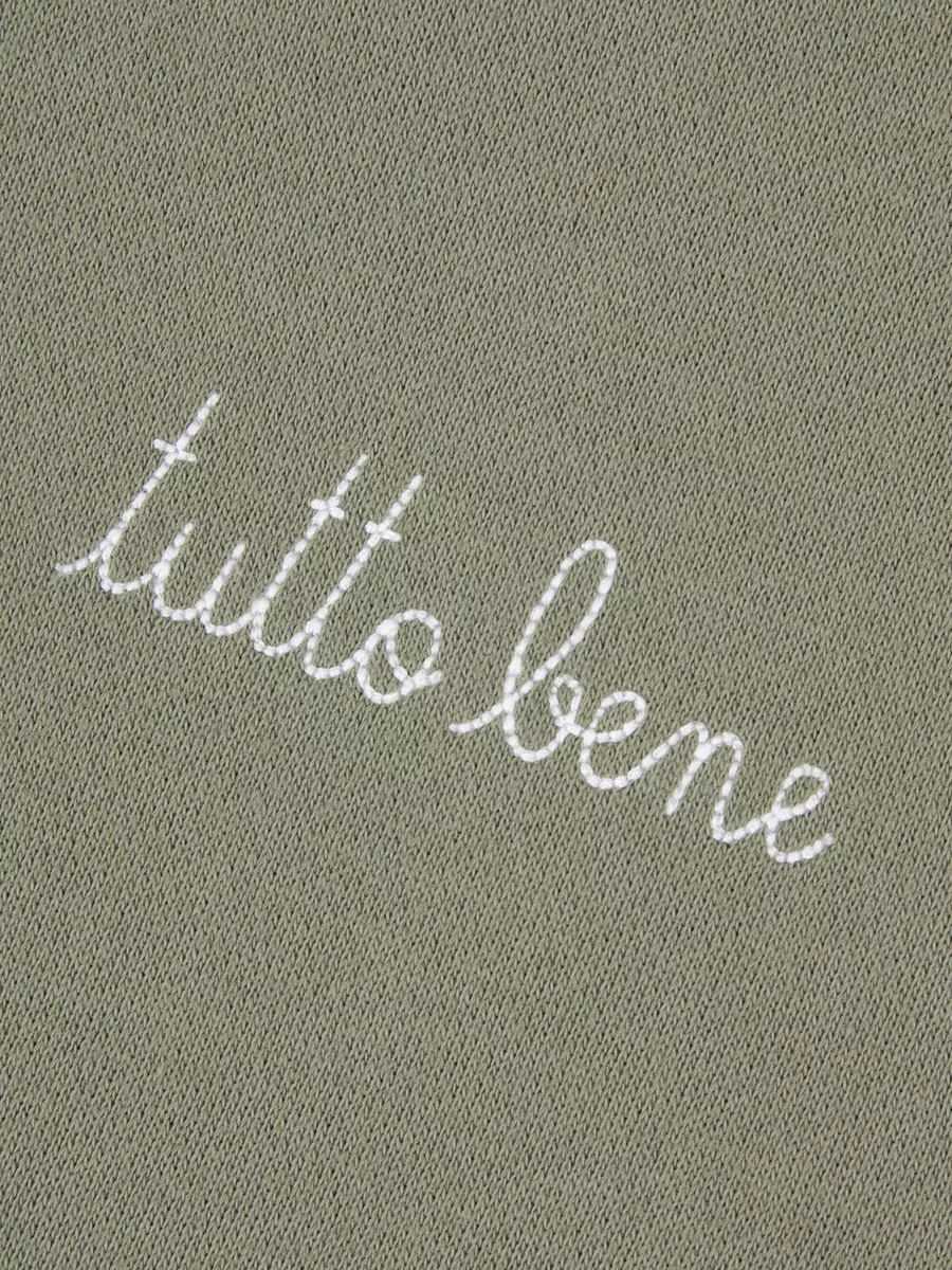 Maison Labiche Crew Neck Long Sleeve Sweater With Embroidery