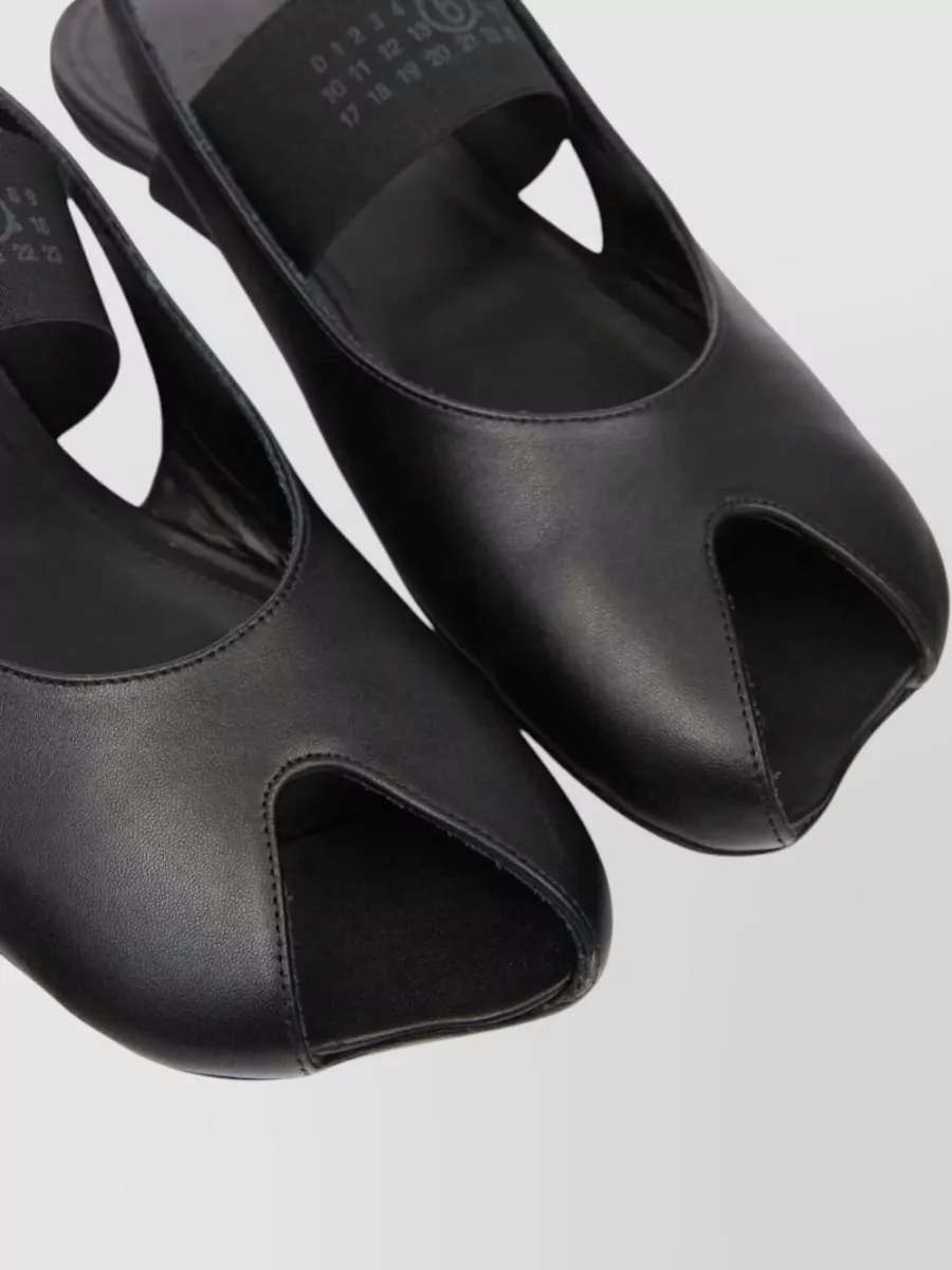 Mm6 Maison Margiela Leather Flat Sandals
