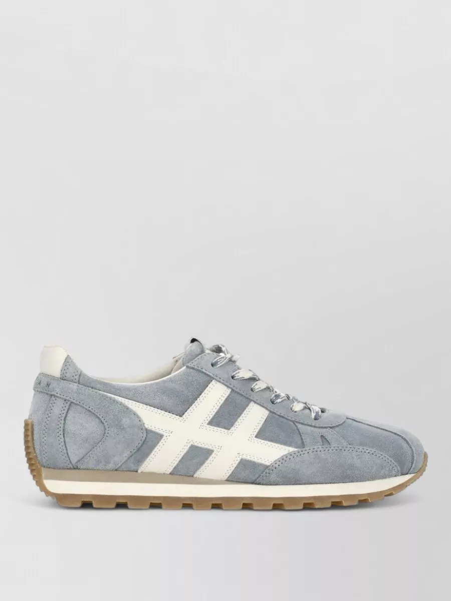 Hogan Suede Low-Top Lace-Up Sneakers