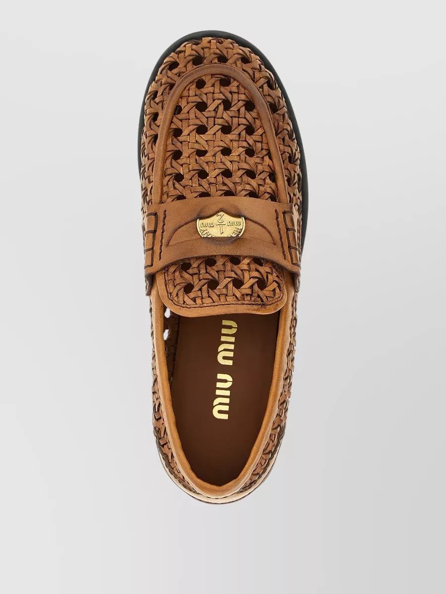 Miu Miu Leather Loafers