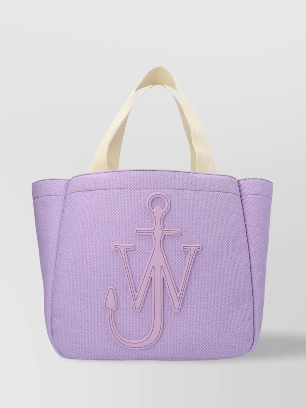Jw Anderson Top Handles Rectangular Tote Bag In Purple