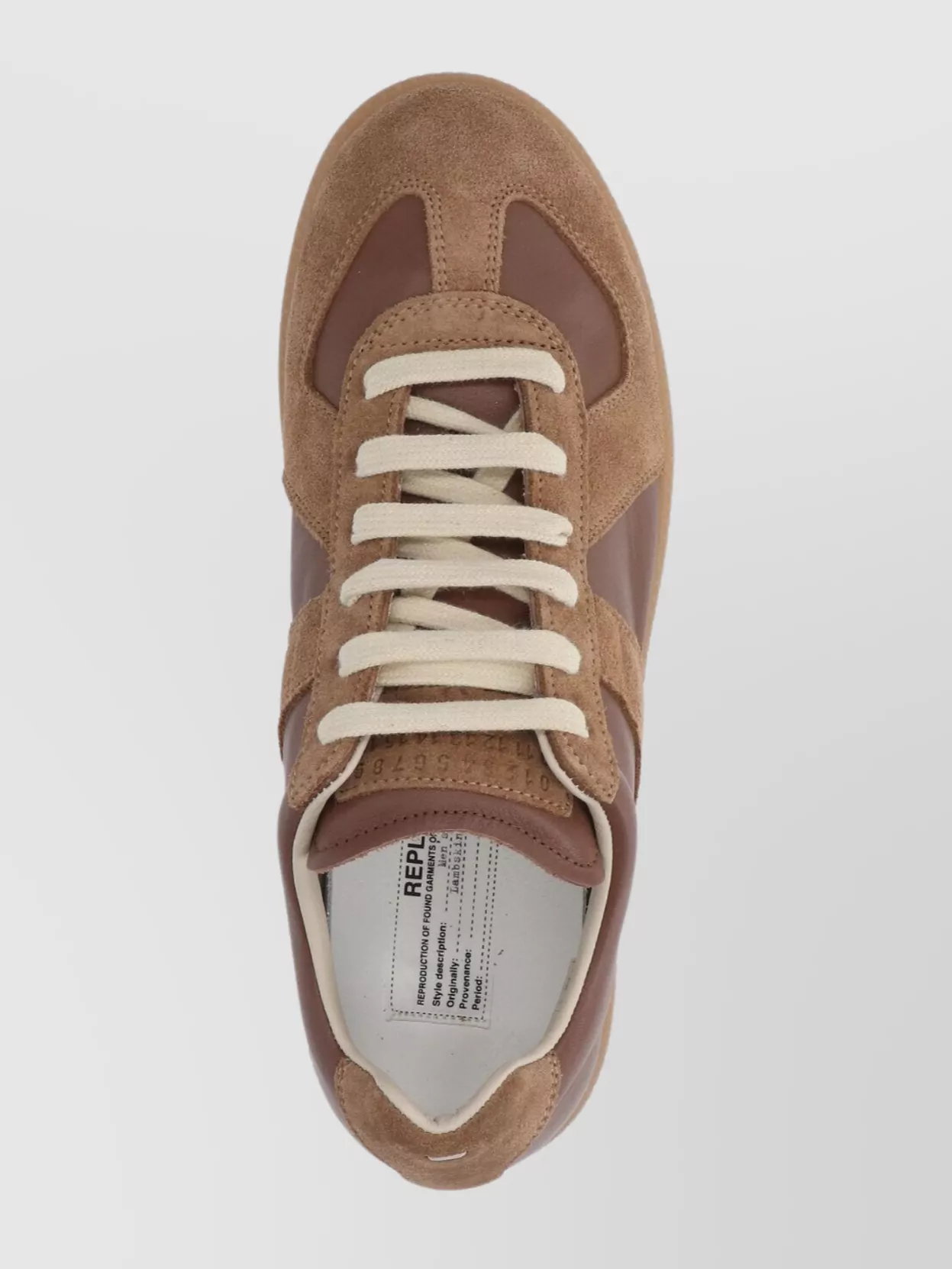 Maison Margiela Contemporary Low Top Sneakers With Contrast Stitching