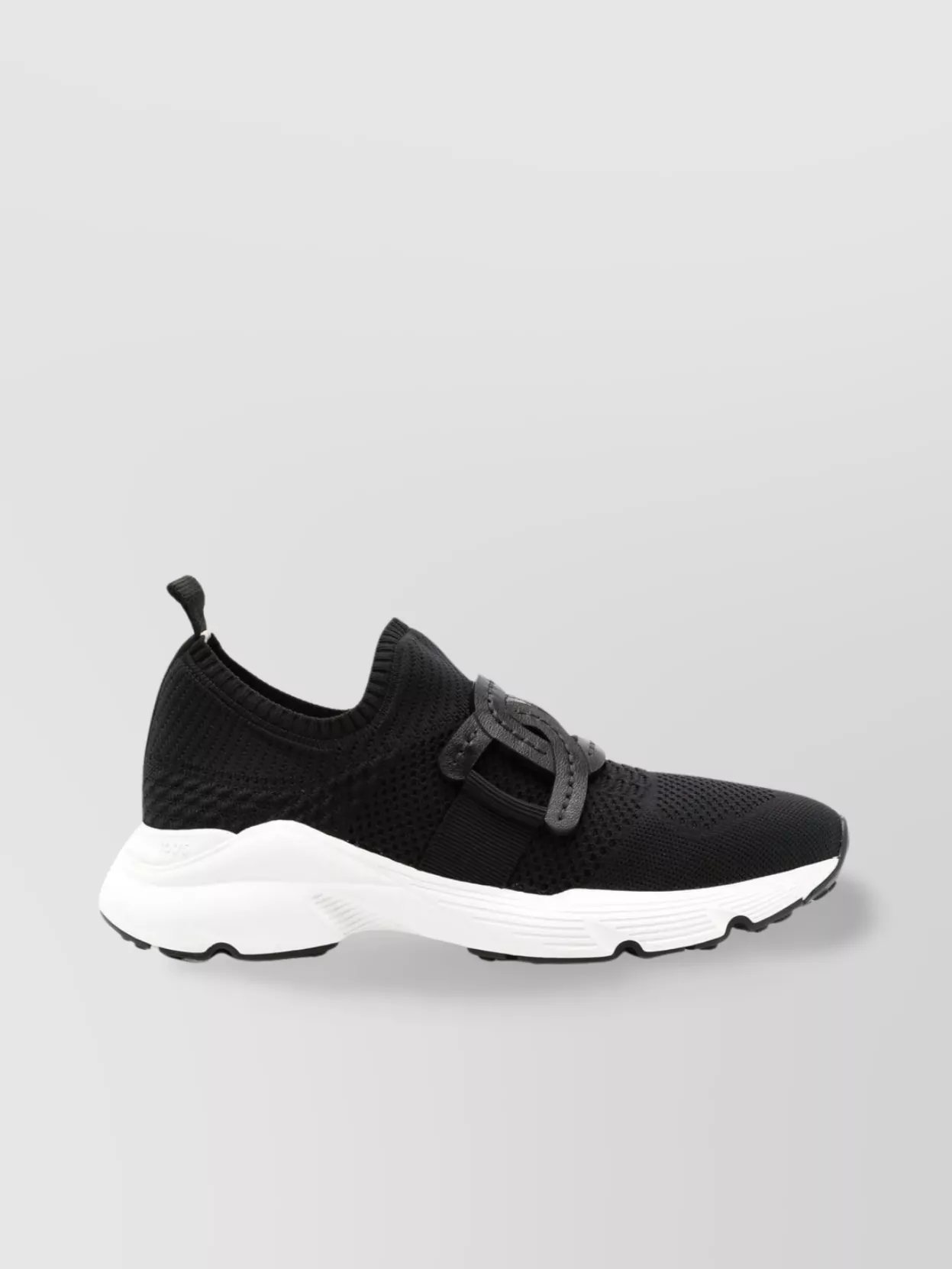 Tod's Knitted Chain-link Sneakers Leather Detailing