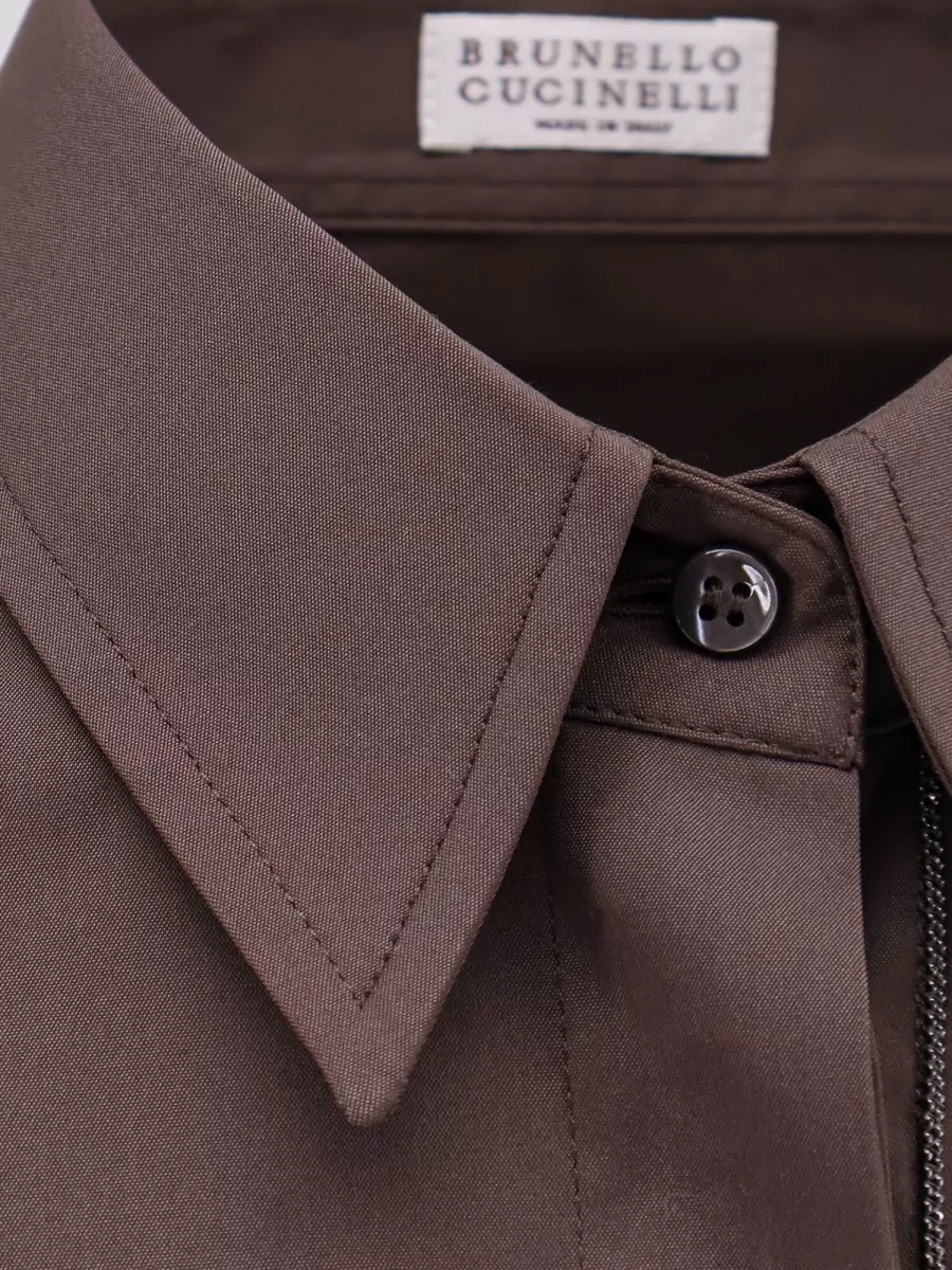 Brunello Cucinelli Cotton Blend Shirt Pointed Collar Cuffs