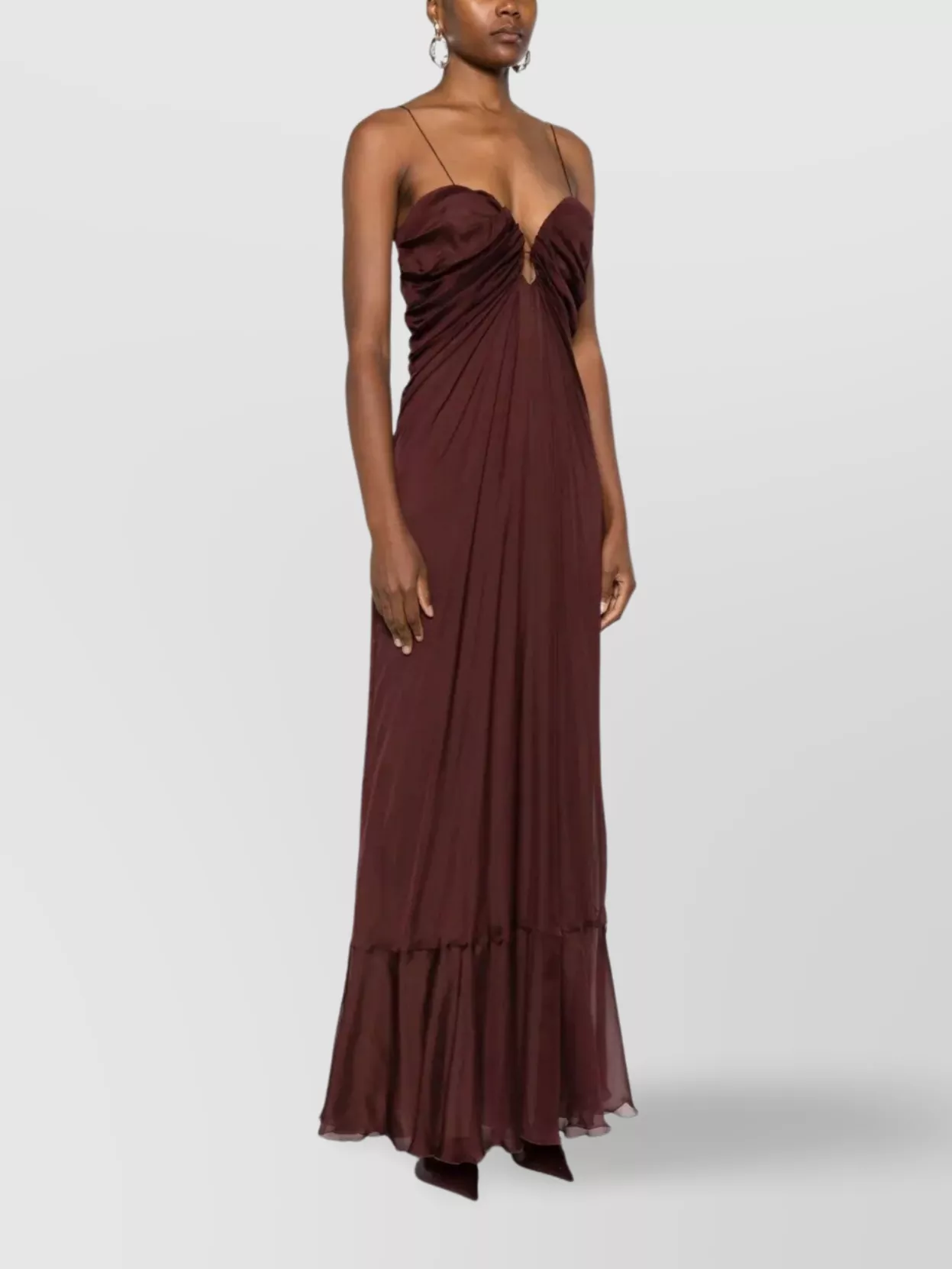 Raquel Diniz Samba Maxi Dress Ruffled Hem