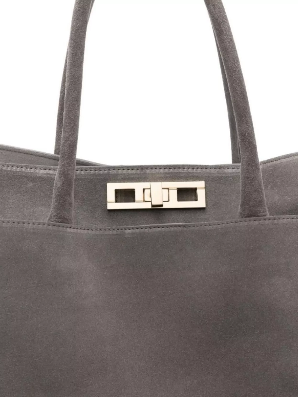 Fabiana Filippi Structured Suede Leather Tote Bag