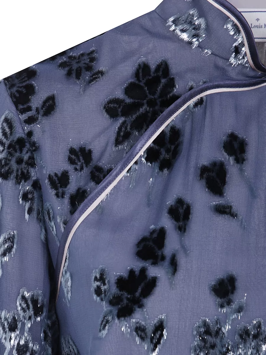 Pierre Louise Mascia Silk Knee-Length Dress