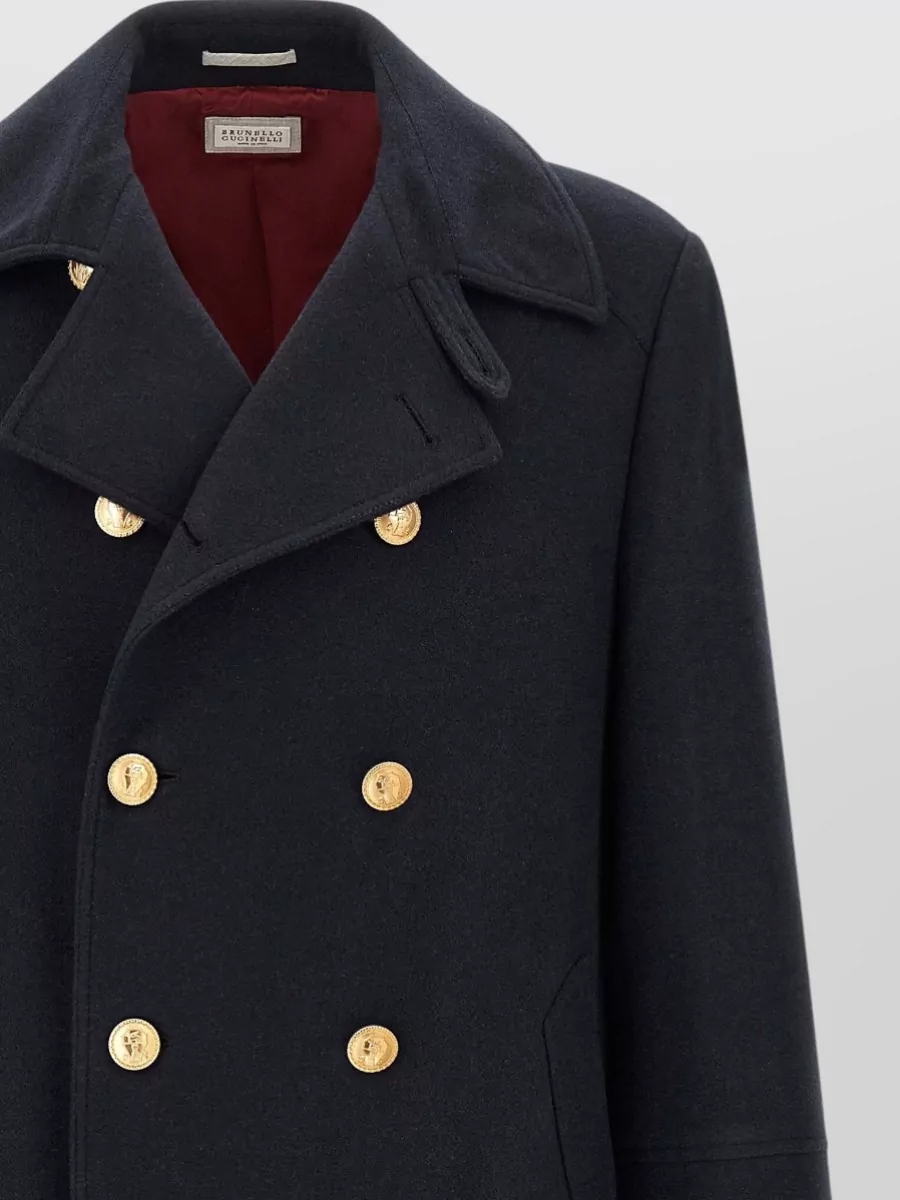 Brunello Cucinelli Cashmere Double-Breasted Coat