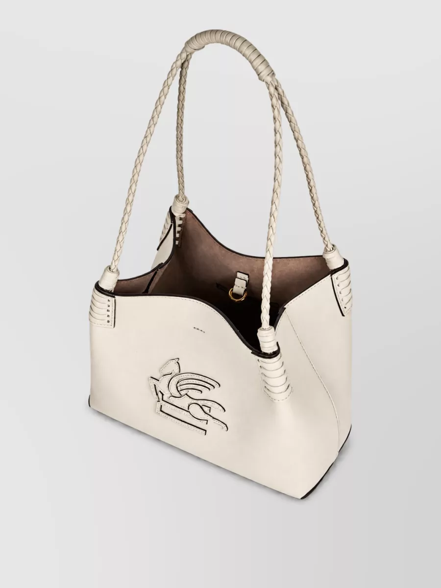 Etro Libra Small Shopper Tote Braided Handle