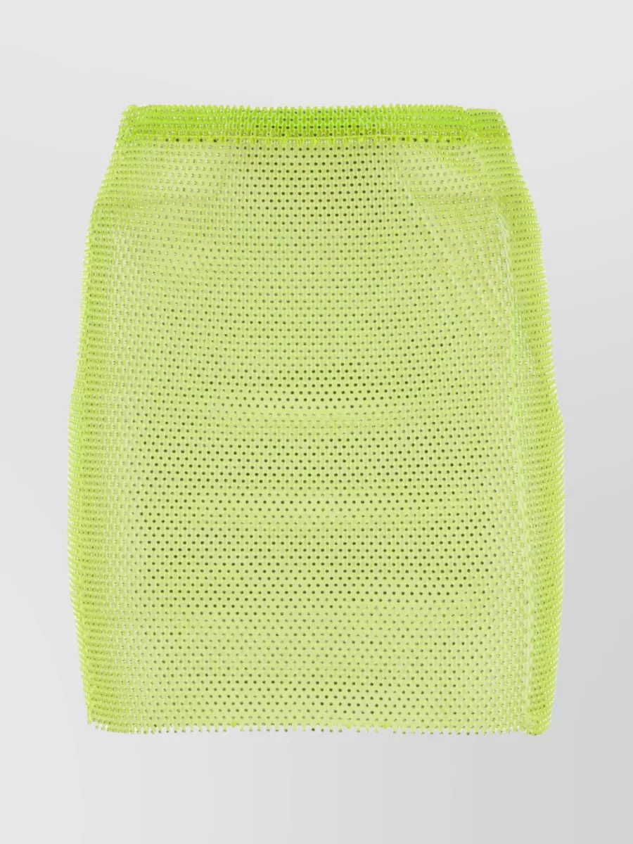 Shop Santa Brands Mesh Mini Skirt With Waistband And Straight Hem In Pastel