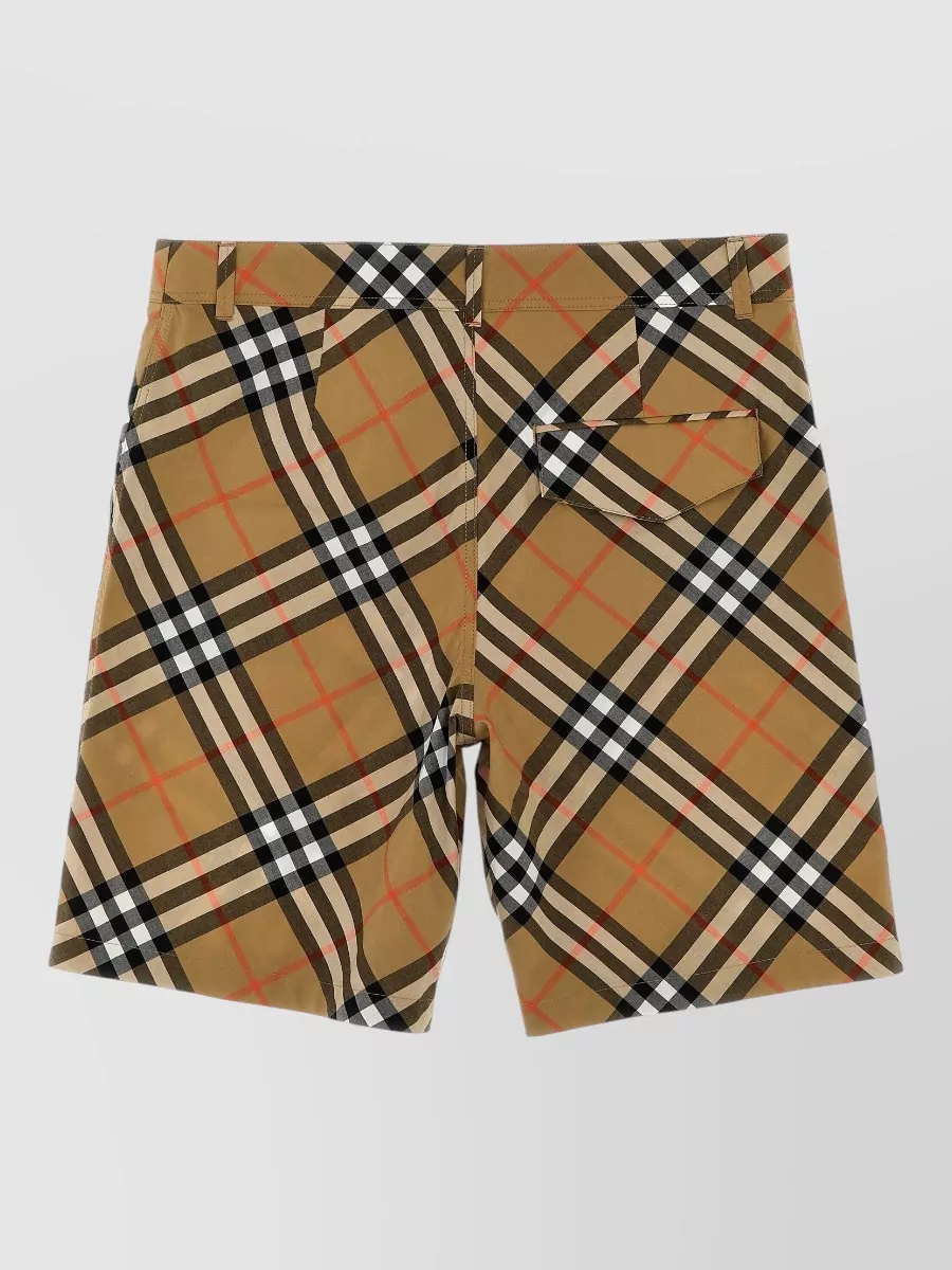 Burberry Cotton Check Bermuda Shorts
