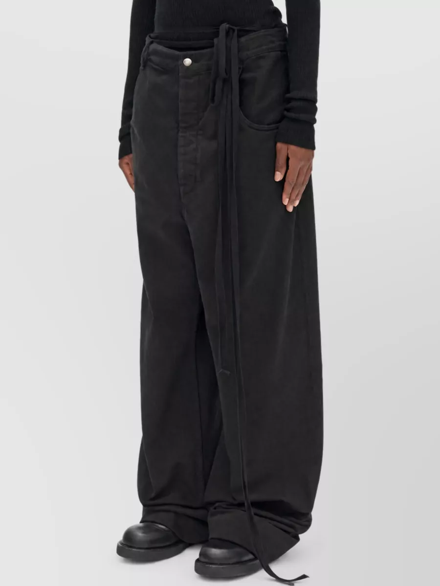 Ann Demeulemeester High-Rise Straight-Leg Denim Trousers