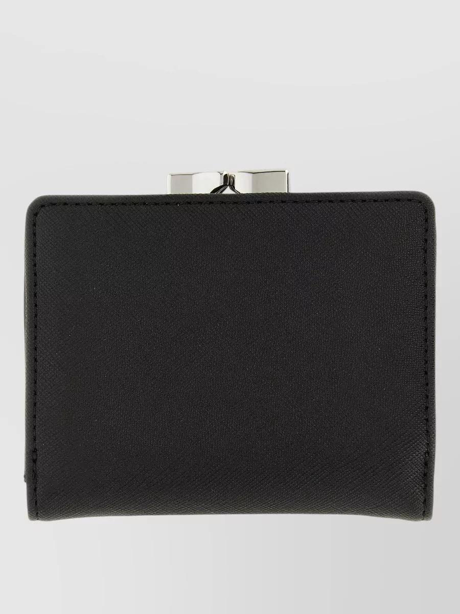 Vivienne Westwood Small Frame Faux Leather Clutch Bag