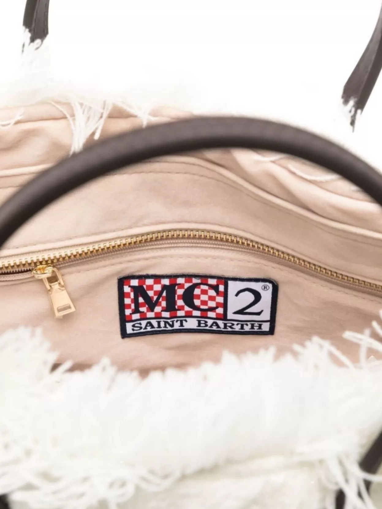 Mc2 Saint Barth Tote Bag With Fringe And Shoulder Strap