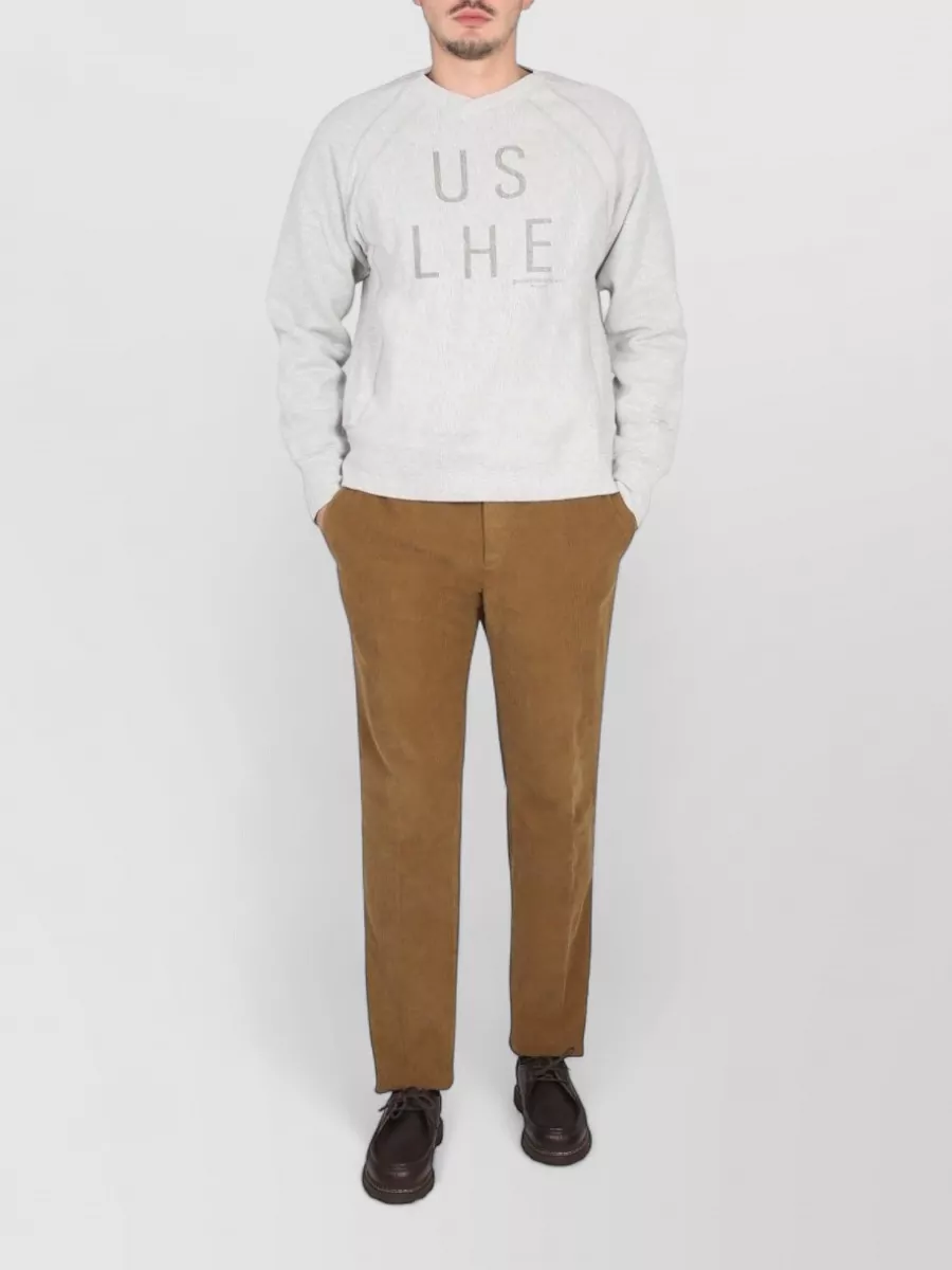 Engineered Garments logo print crewneck sweatshirt